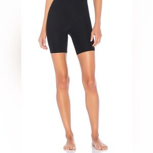 Black high waisted bicycle shorts